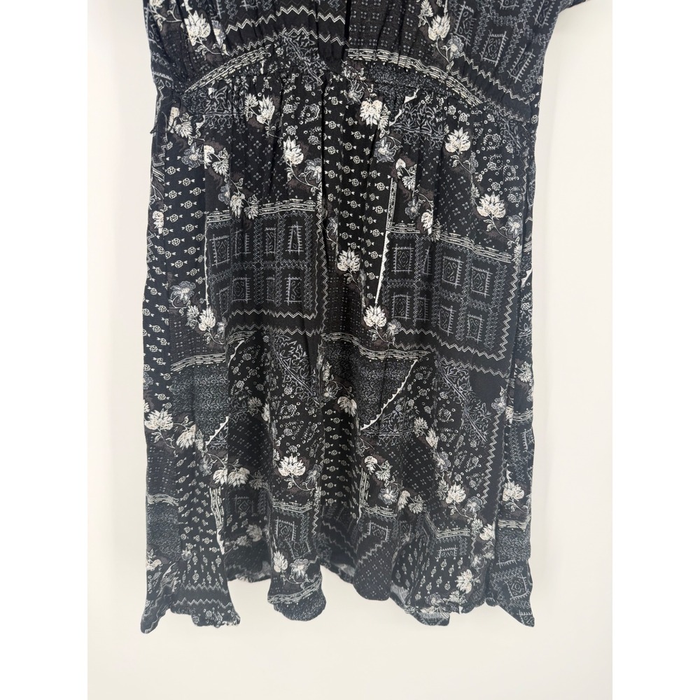 SO Juniors Dress Small Y2K Boho Whimsigoth Patchwork Retro Paisley Festival - Picture 11 of 12